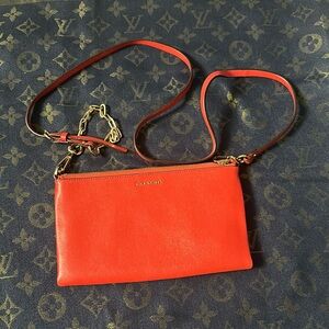 Coach mini crossbody red